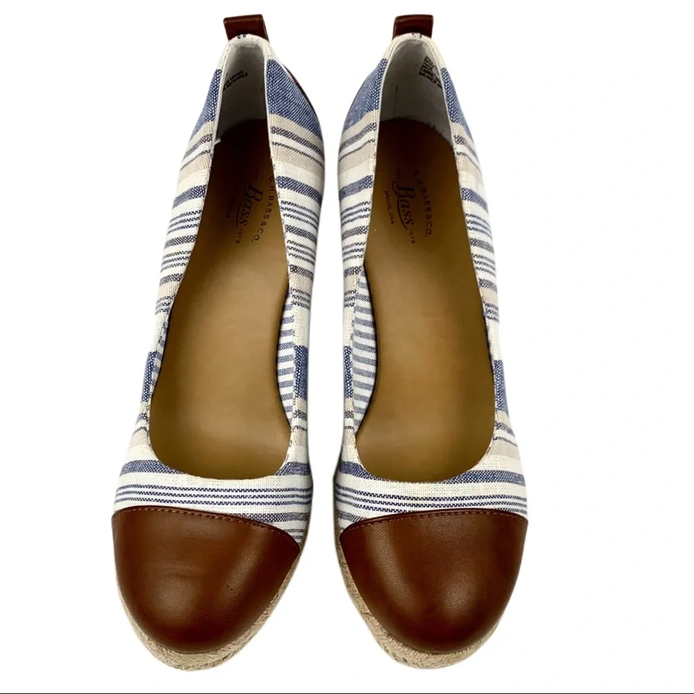 GH Bass Kaitlyn Wedge Espadrille Pumps Size 6.5